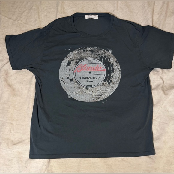 Daydreamer x Free People Blondie Heart of Glass Tee Graphic Band T-Shirt Black L - Picture 1 of 6